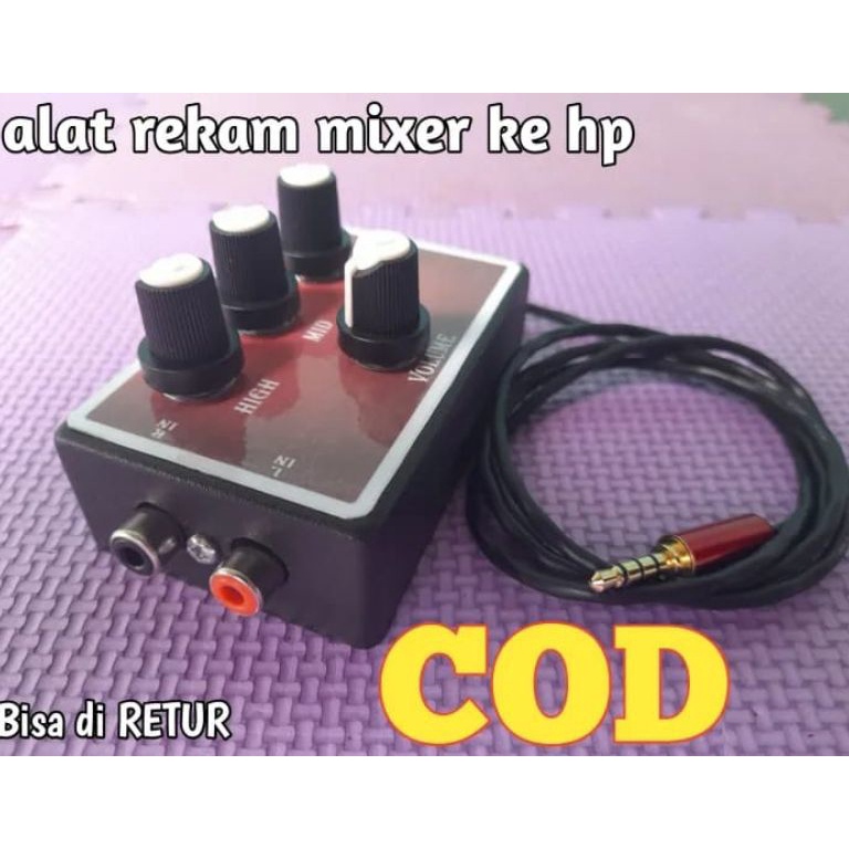 KODE M58X ALAT REKAM MIXER KE HP PLUS TONE CONTROL PASIF