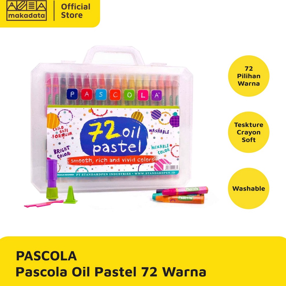 

KODE A74Q CRAYON OIL PASTEL PASCOLA ISI 72 WARNA MURAH