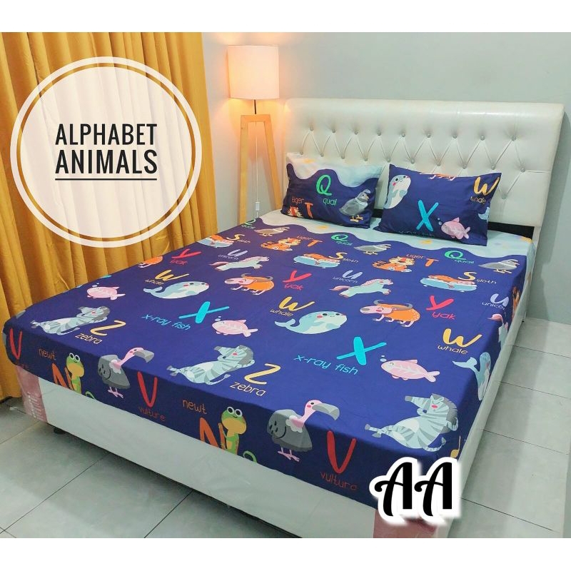 sprei alphabet animal