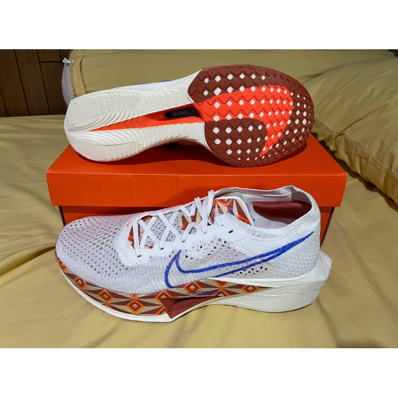 Nike vaporfly next% 3 White Blue Ribbon Original Resmi 100%
