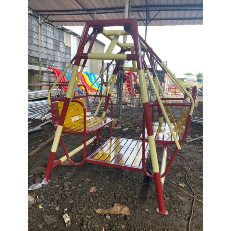 playground outdor ayunan besi bangku 1 meter