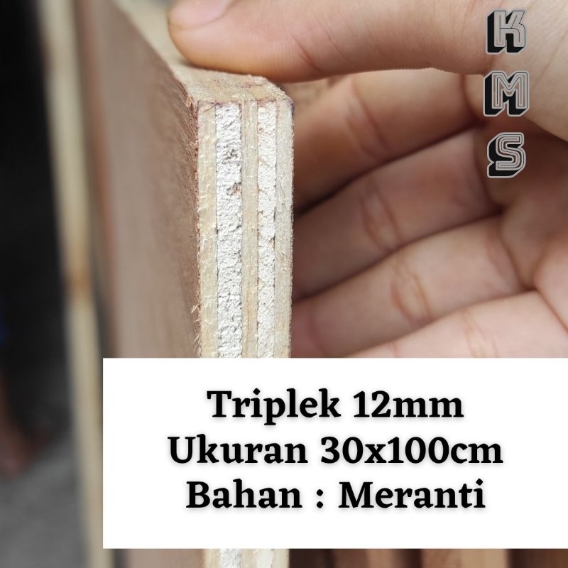 Triplek 30x100cm 12mm