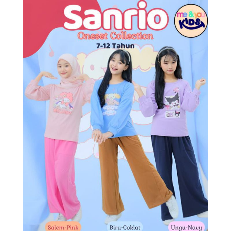 Setelan Anak Perempuan  Set Kulot Sanrio Me & You Kids