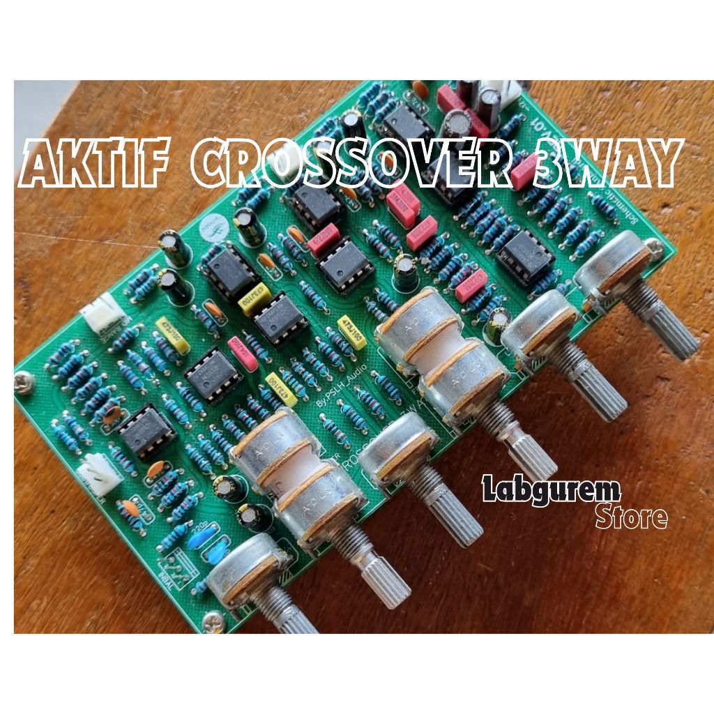 KIT 3 way Crossover aktif 24db PRO AUDIO DOBEL LAYER