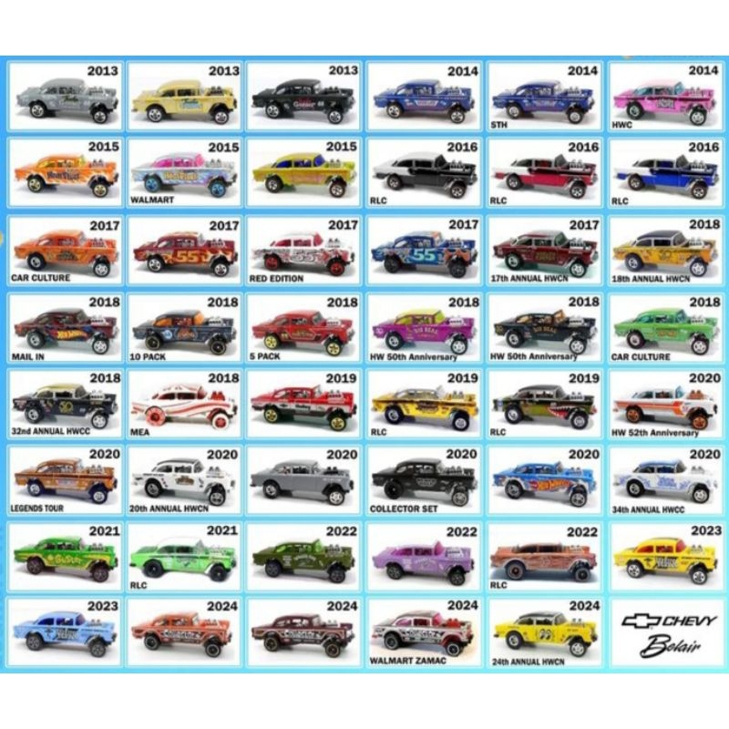 Hot Wheels '55 CHEVY BEL AIR GASSER