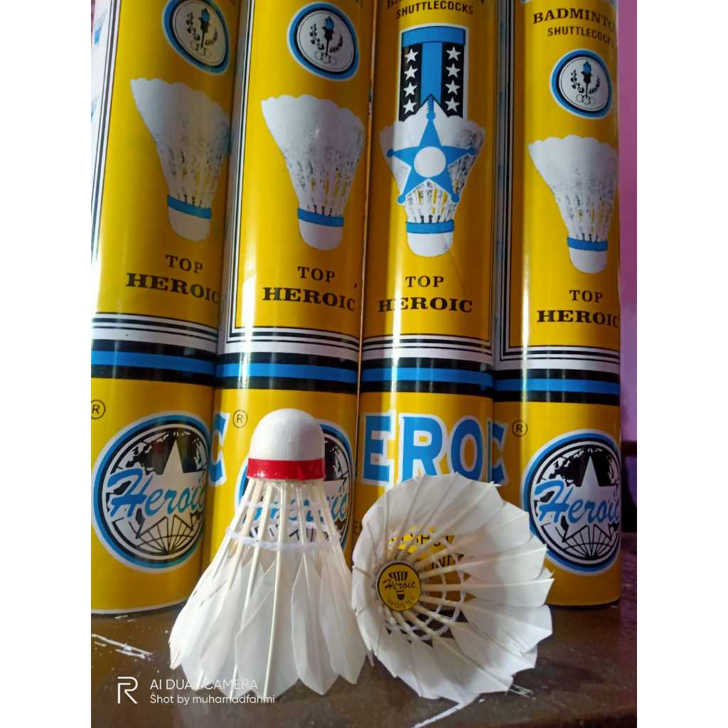 Shuttlecock badminton HEROIC- KUNING - Berkualitas - murah