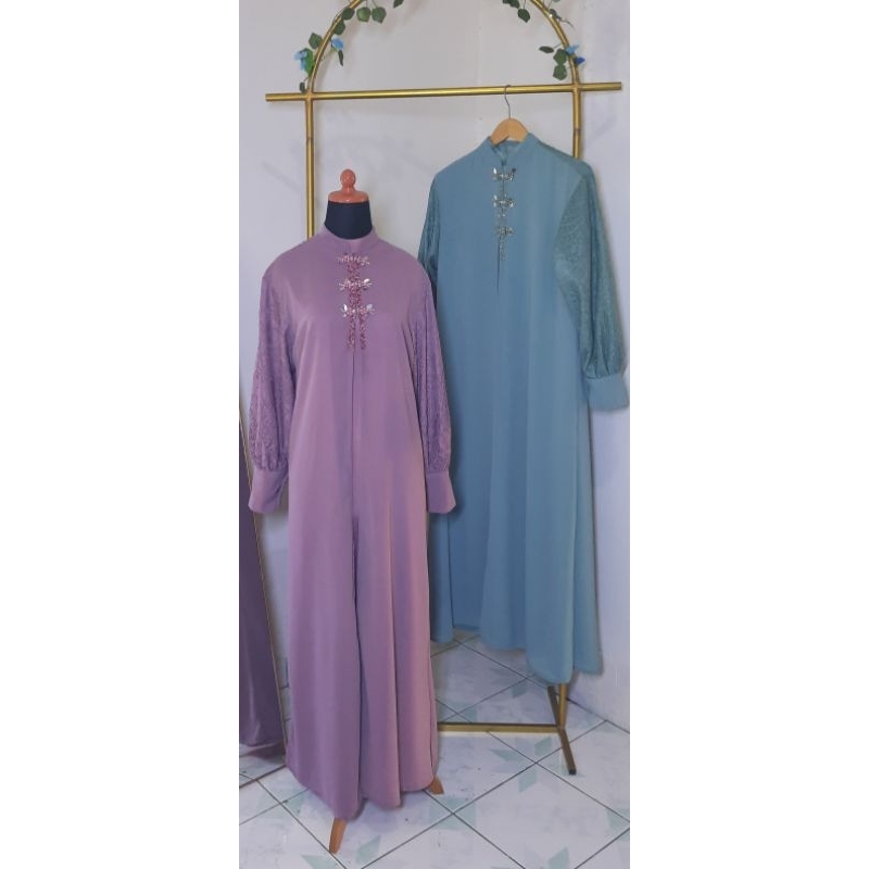 GAMIS KONDANGAN/GAMIS KEKINIAN/GAMIS ROBERTO CAVALIN PREMIUM OUTER SIFON/GAMIS MODEREN/GAMIS PESTA