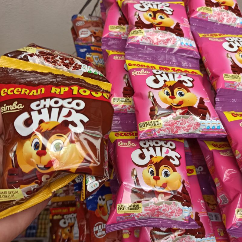 

Choco Chip Choco Chips Simba Sereal Cokelat Stroberi Strawberry