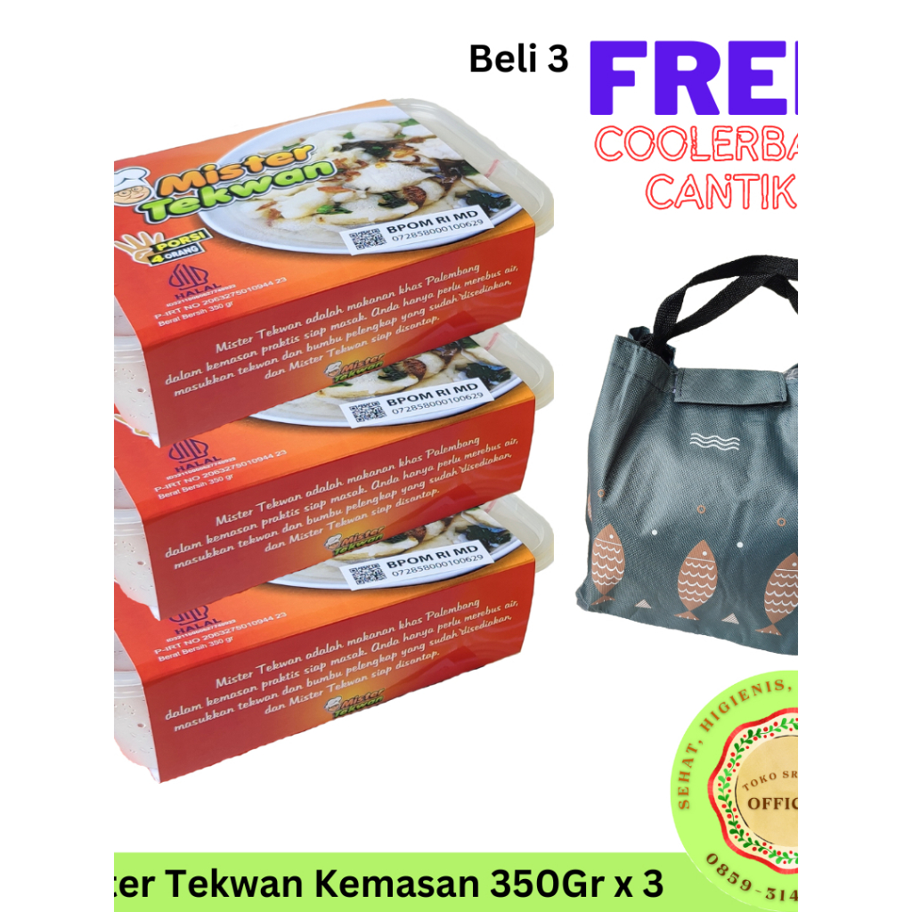 

Beli 3 Mister Tekwan Kuah Asli Palembang Gratis 1 Cooler Bag Cantik