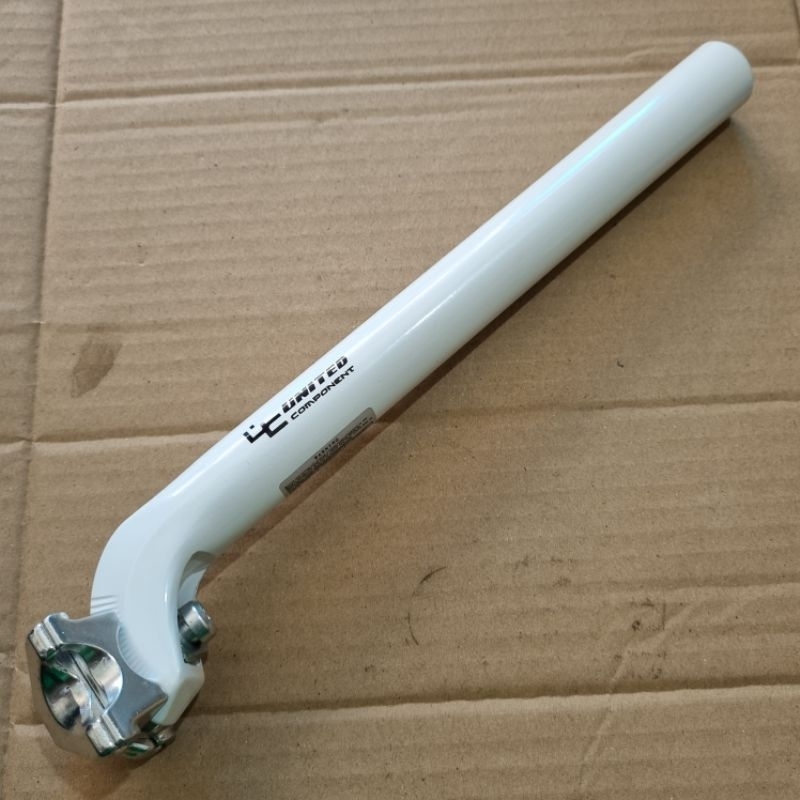 Seatpost Tiang Sadel Sepeda 27.2x300MM United Alloy Putih