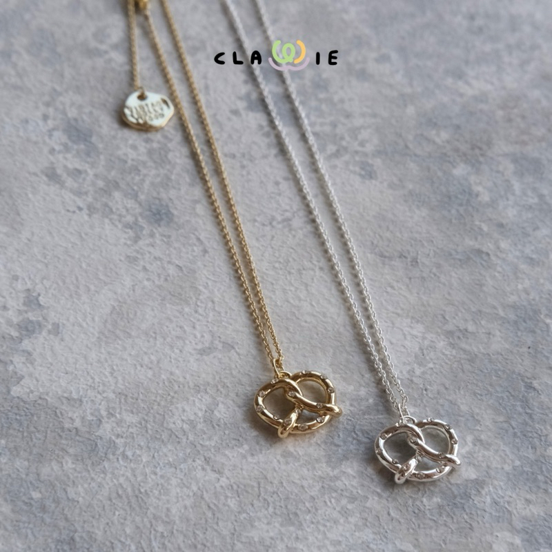 pretzel necklace