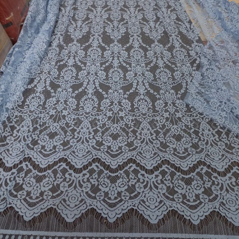 Bakal Kain Kebaya Semi Francis Fatmawati Seragam Kebaya Premium Lace France Brokat Premium