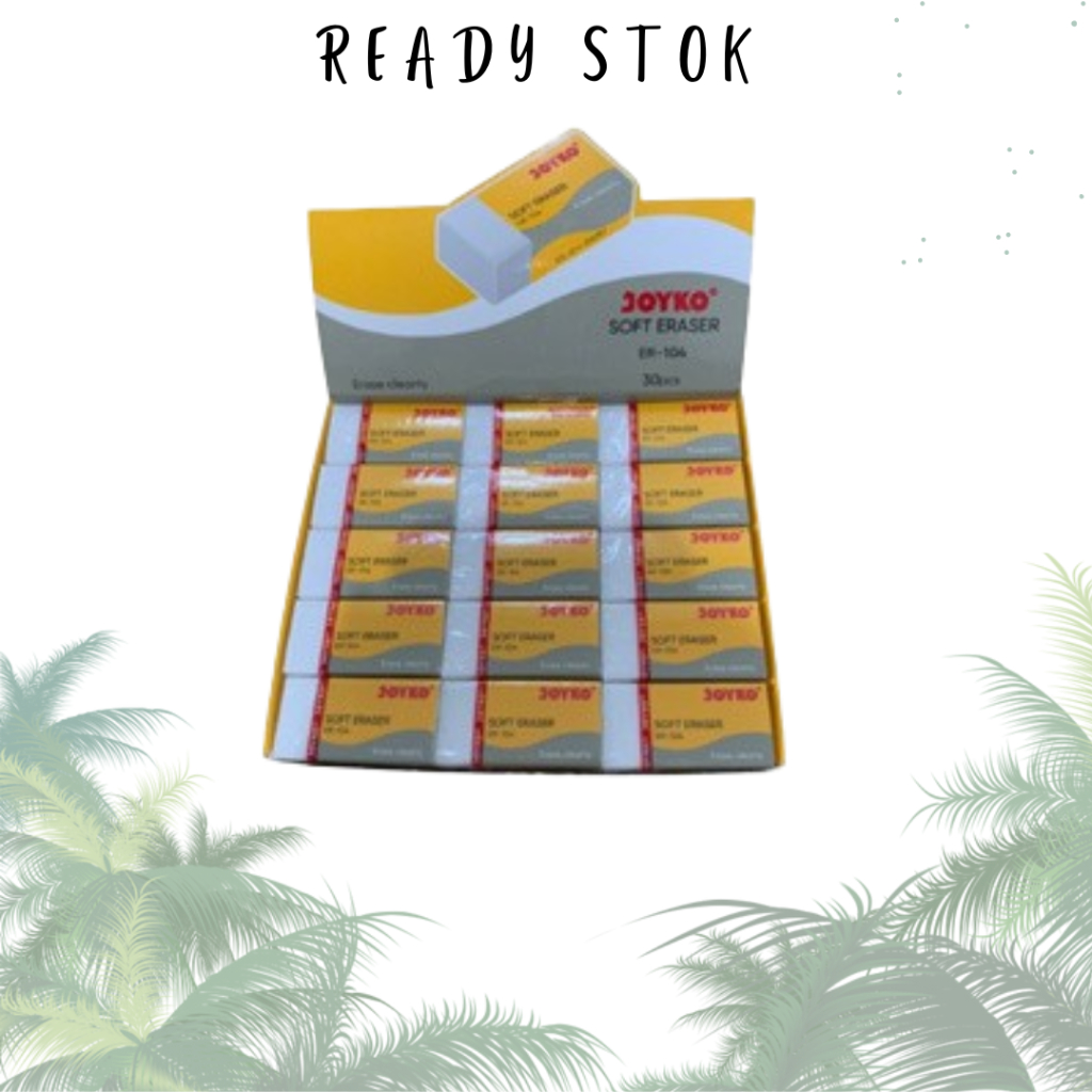 

Penghapus Pensil / Eraser / Penghapus ER-104 / ER104 Putih Joyko (PCS)