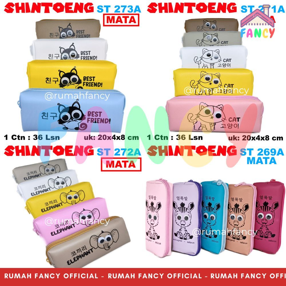 

Tempat Pensil / Kotak Pensil Shin Toeng TIMBUL + MANIK MATA Gajah ST272A / Zebra ST269A / Kucing ST271A / ST273A / CheerUp ST286A