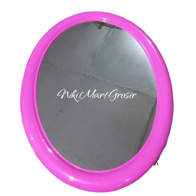 (B) Cermin Oval Besar / Kaca Cermin Bulat Gantung Dinding / Cermin Dinding Serbaguna
