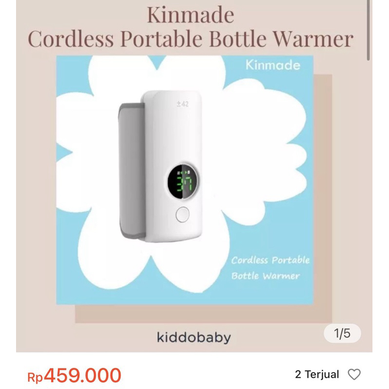 Kinmade Cordless Portable Bottle Warmer| Pemanas Botol Asip Tanpa Kab