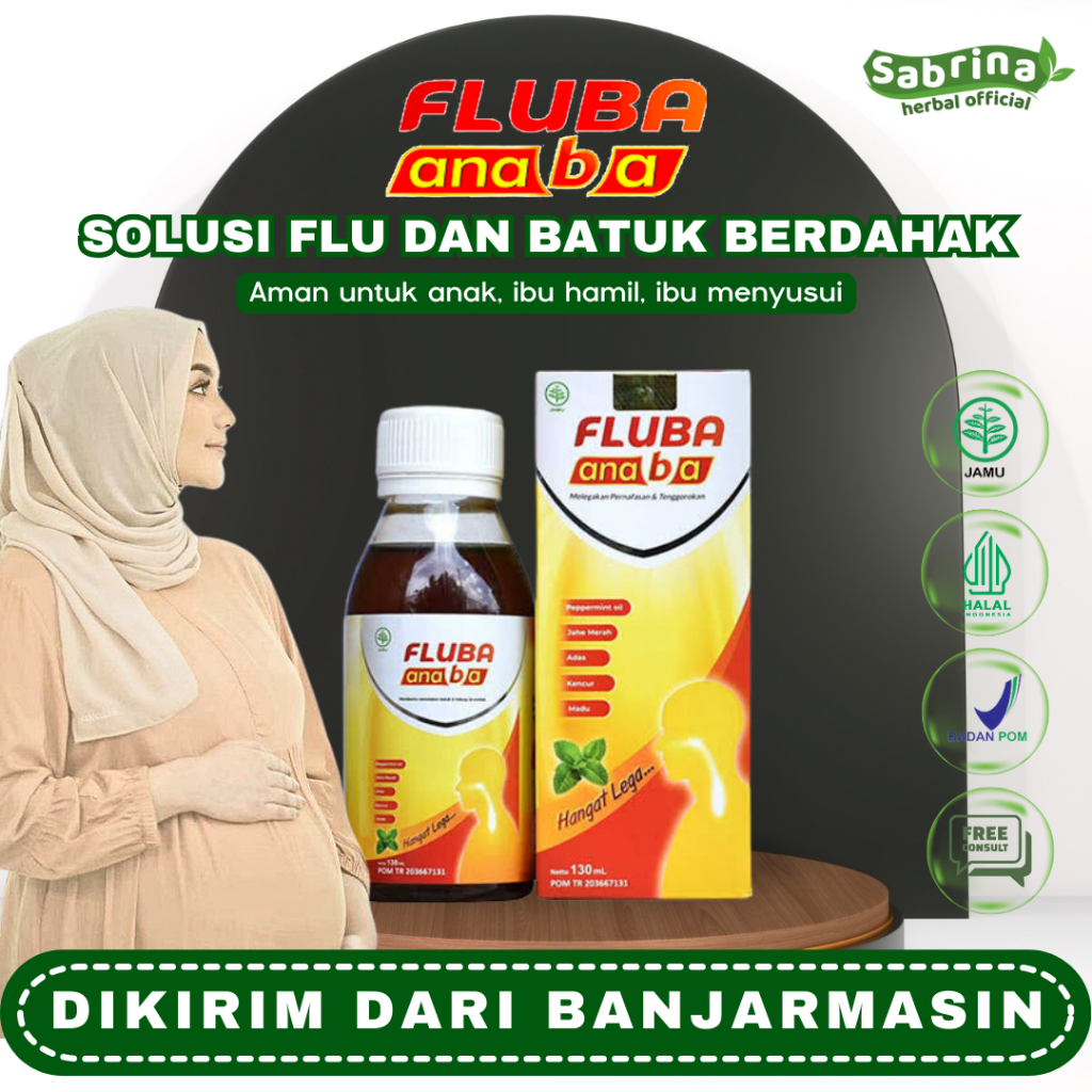 Fluba Anaba Madu Herbal Obat Ampuh Atasi Batuk dan Flu Gangguan Pernapasan Anak Banjarmasin