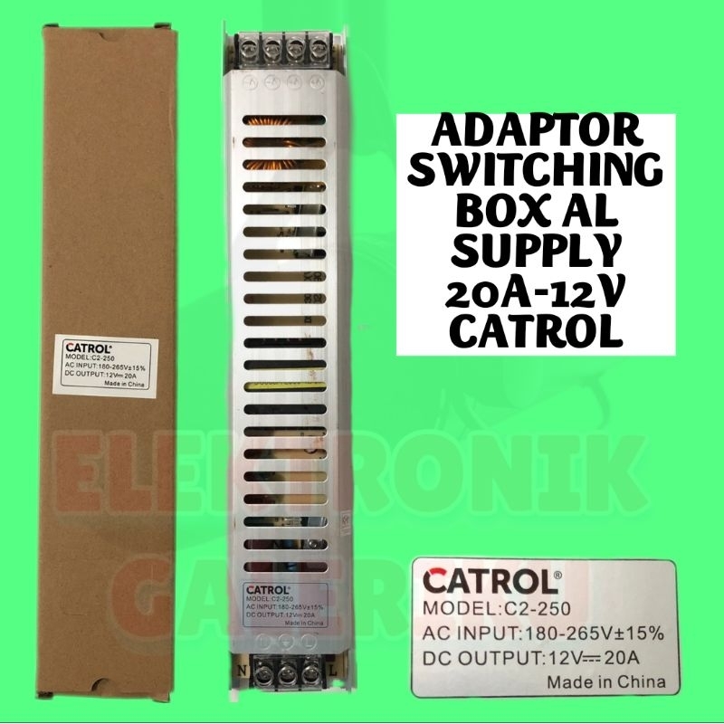 ADAPTOR SWITCHING BOX ALUMUNIUM SUPPLY 20A-12V CATROL