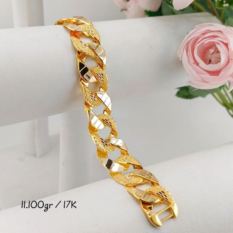 gelang emas rantai sisik naga