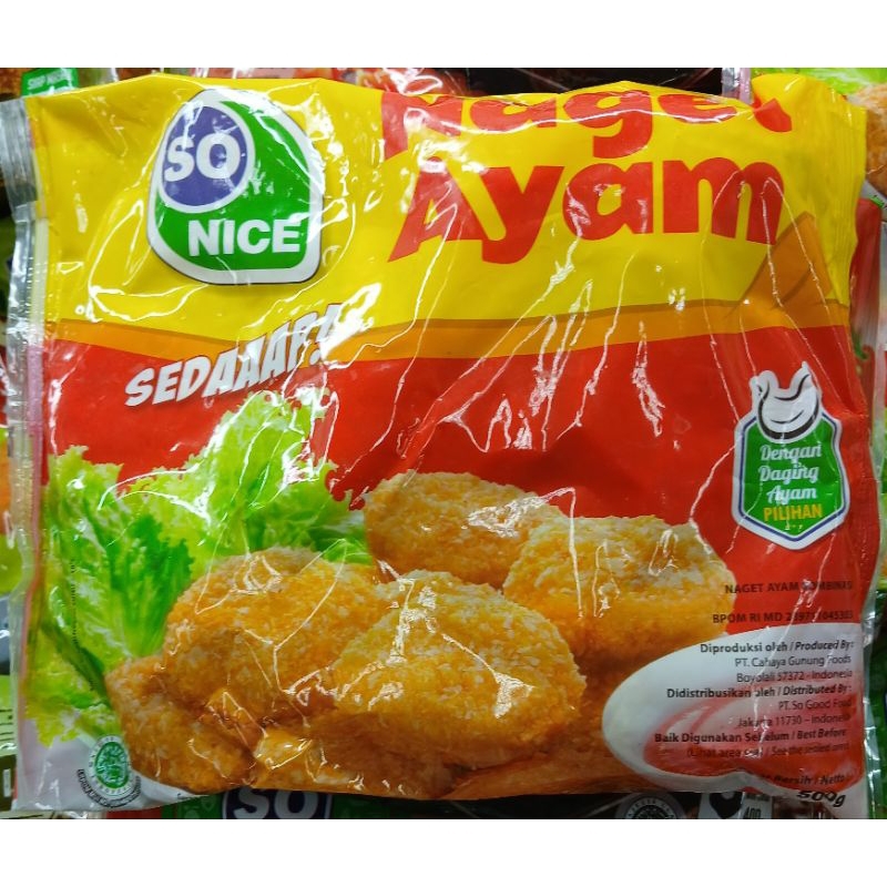 

So Nice Sedap Nuget Ayam 500g - HM