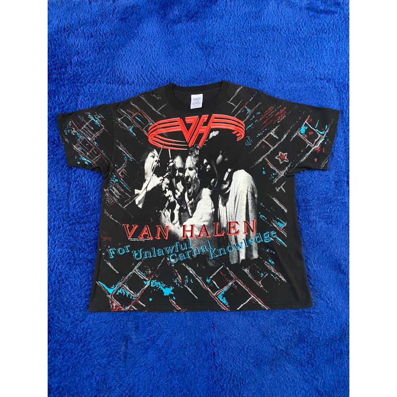 Vintage shirt Van Halen for Unlawful Carnal Knowledge AOP 1991 by Wild Oats (Kaos band not Led Zeppe