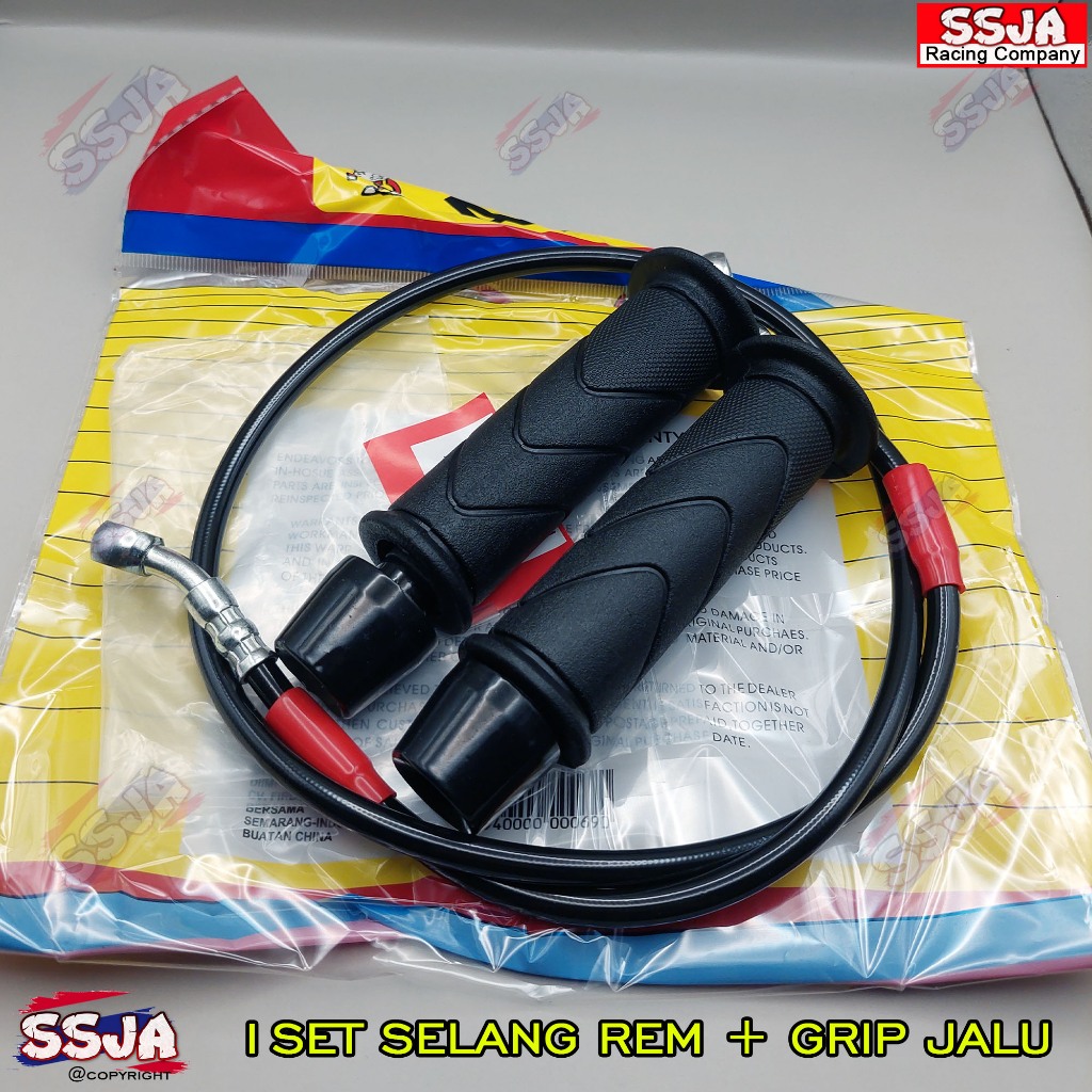 selang rem variasi depan + handgrip motor variasi universal