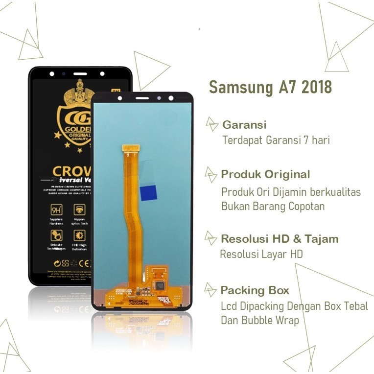 LCD TOUCHSCREEN SAMSUNG GALAXY A7 2018 A750 FULLSET COMPLETE ORIGINAL / LCD SAMSUNG A7 2018 / LCD SA