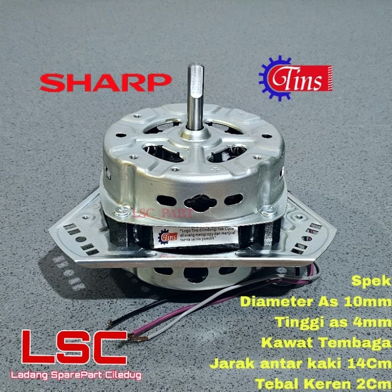Tins Dinamo Pengering Mesin Cuci Sharp 2 Tabung 6 7 8 9 Kg Motor Spin Sharp YYG 60