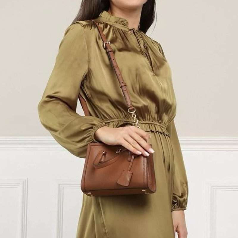 Original Michael Kors MK Chantal XS Top Handle Bag / Crossbody Bag in Pebbled Leather