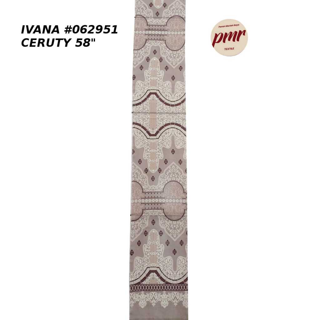 Kain IVANA-CERUTY 100%POLYESTER U/ Dress,Blouse,dll [HARGA UNTUK 1/2 YARD]
