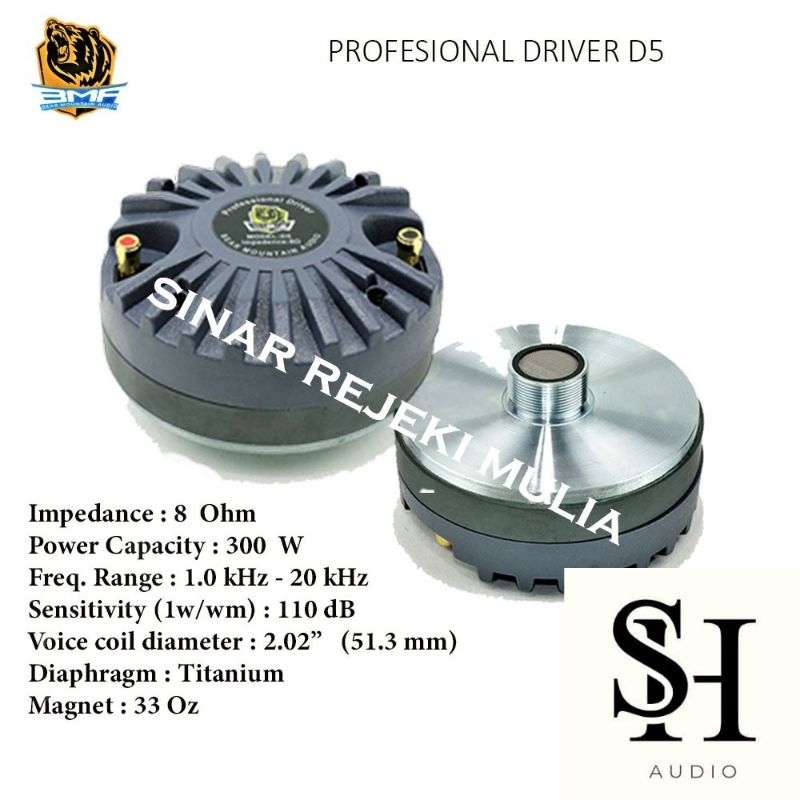 DRIVER TWEETER BMA D5 TWITER BMA D5 ORIGINAL