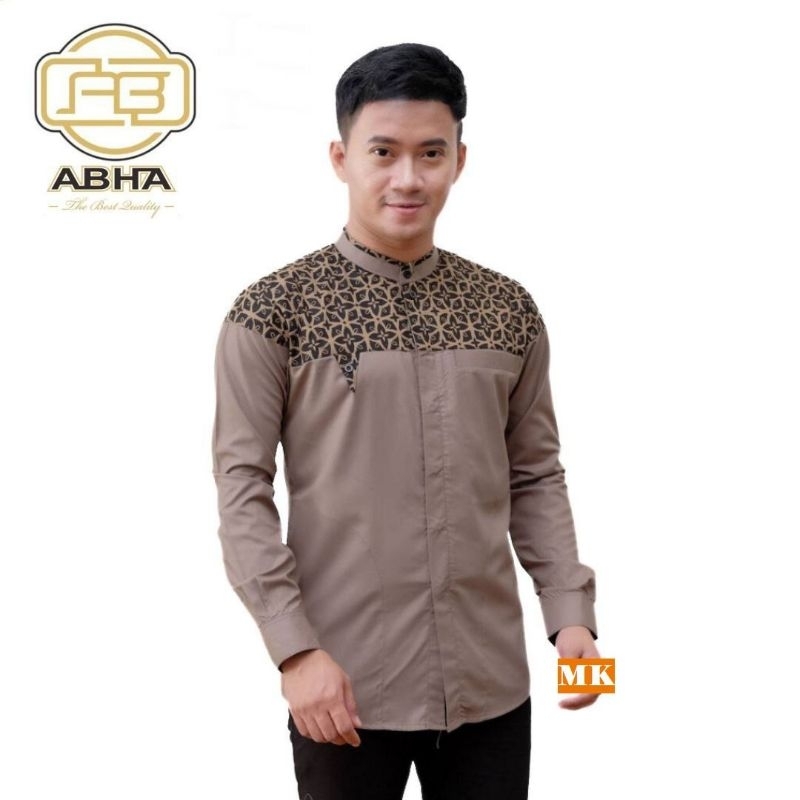 KEMEJA KOKO JUMBO KATUN KOMBI BATIK ~ KOKO JUMBO ADEM MOTIF TERBARU