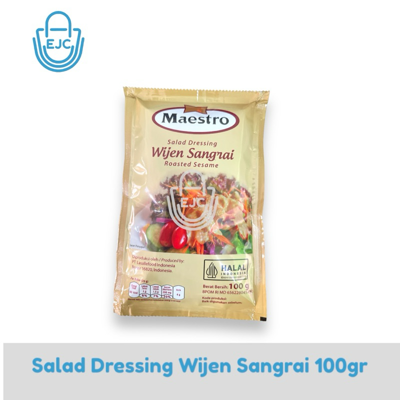 

Maestro Salad Dreesing Wijen Sangrai Roasted Sesame 100gr