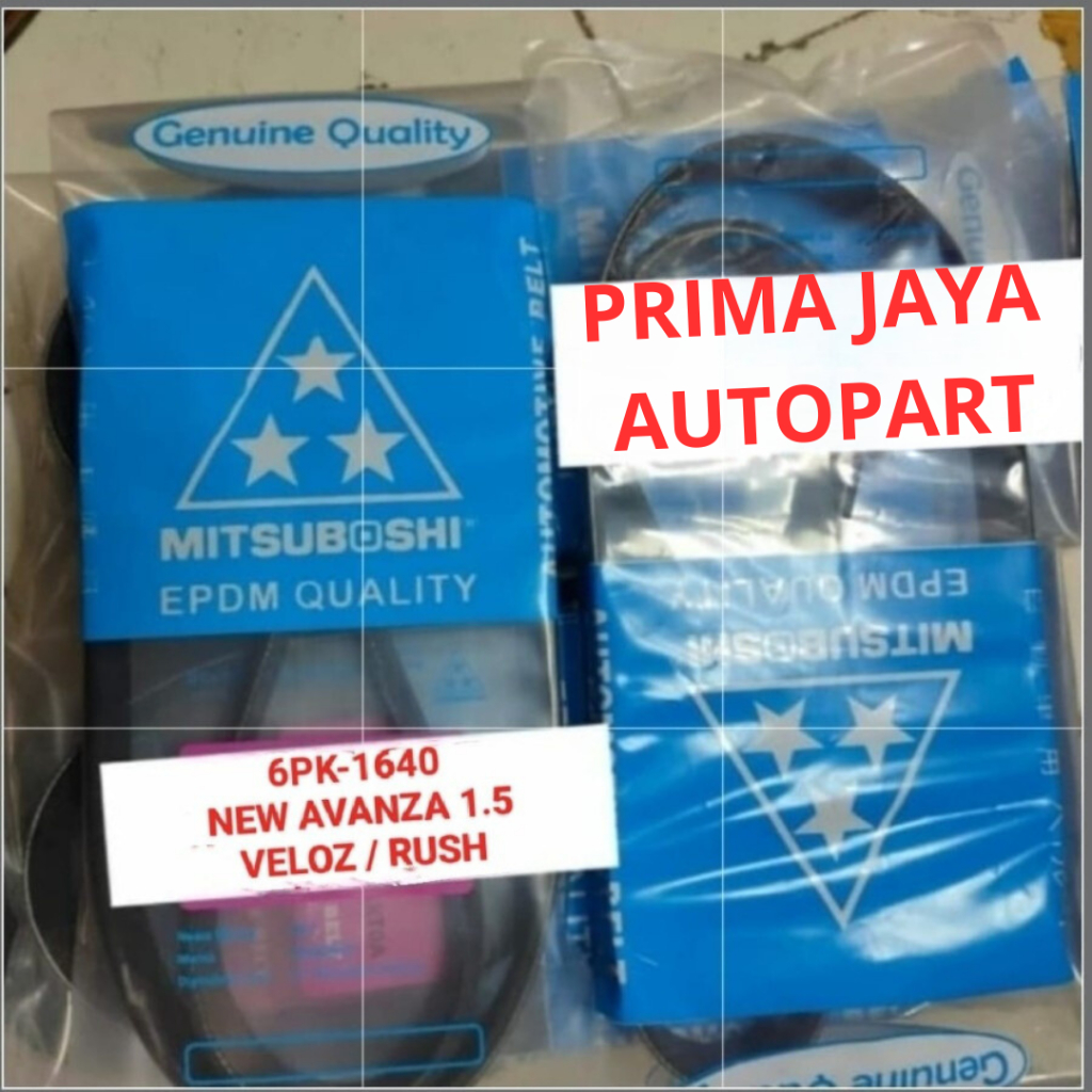 FAN VAN V BELT TALI KIPAS 6PK1640 NEW AVANZA 1.5CC VELOZ RUSH 6PK-1640