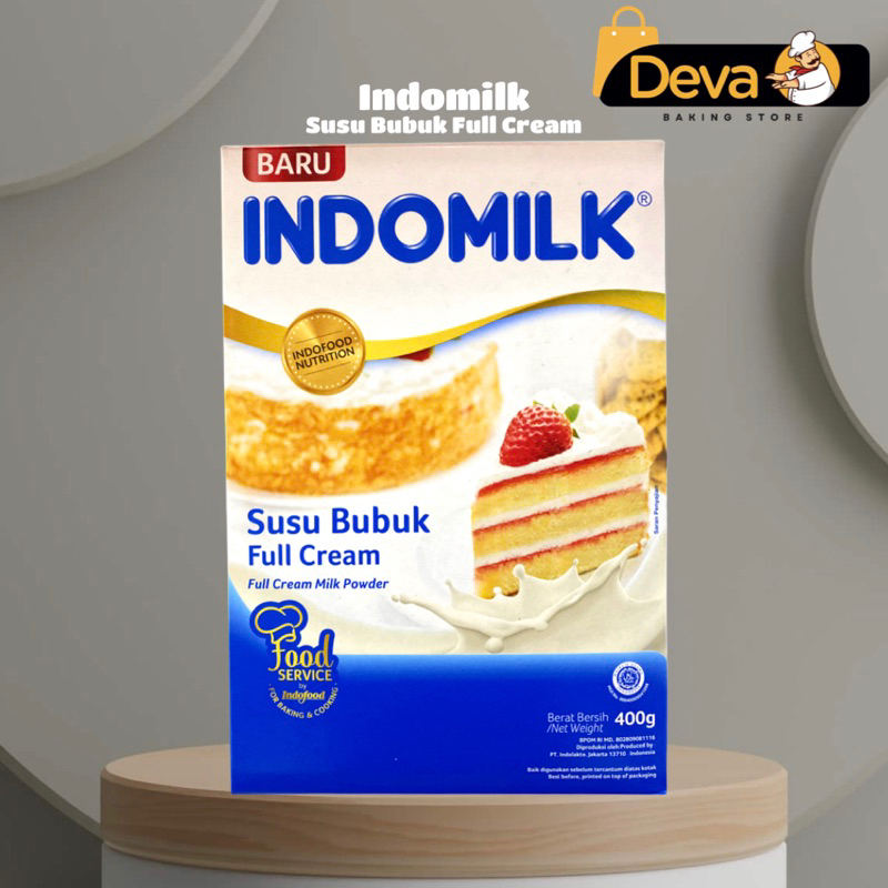 

Indomilk Susu Bubuk Full Cream Baking & Cooking 400gr