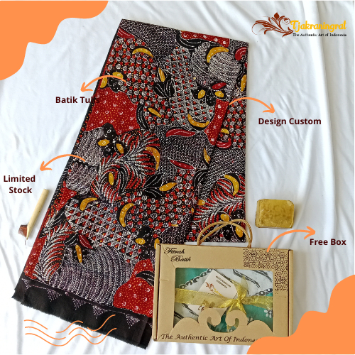 Batik Tulis Madura SAN0064 free Box