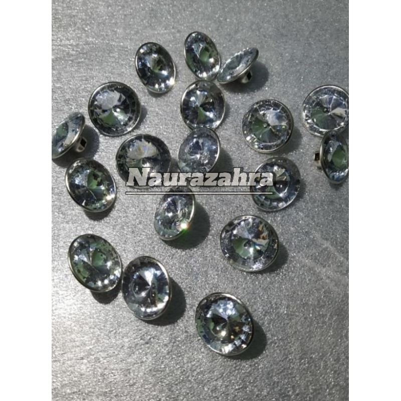 Kancing hias crystal berlian / hiasan sofa / divan