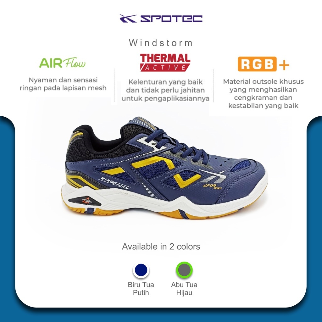 SPOTEC Windstorm Sepatu Olahraga Murah Badminton / Sepatu SPOTEC Badminton