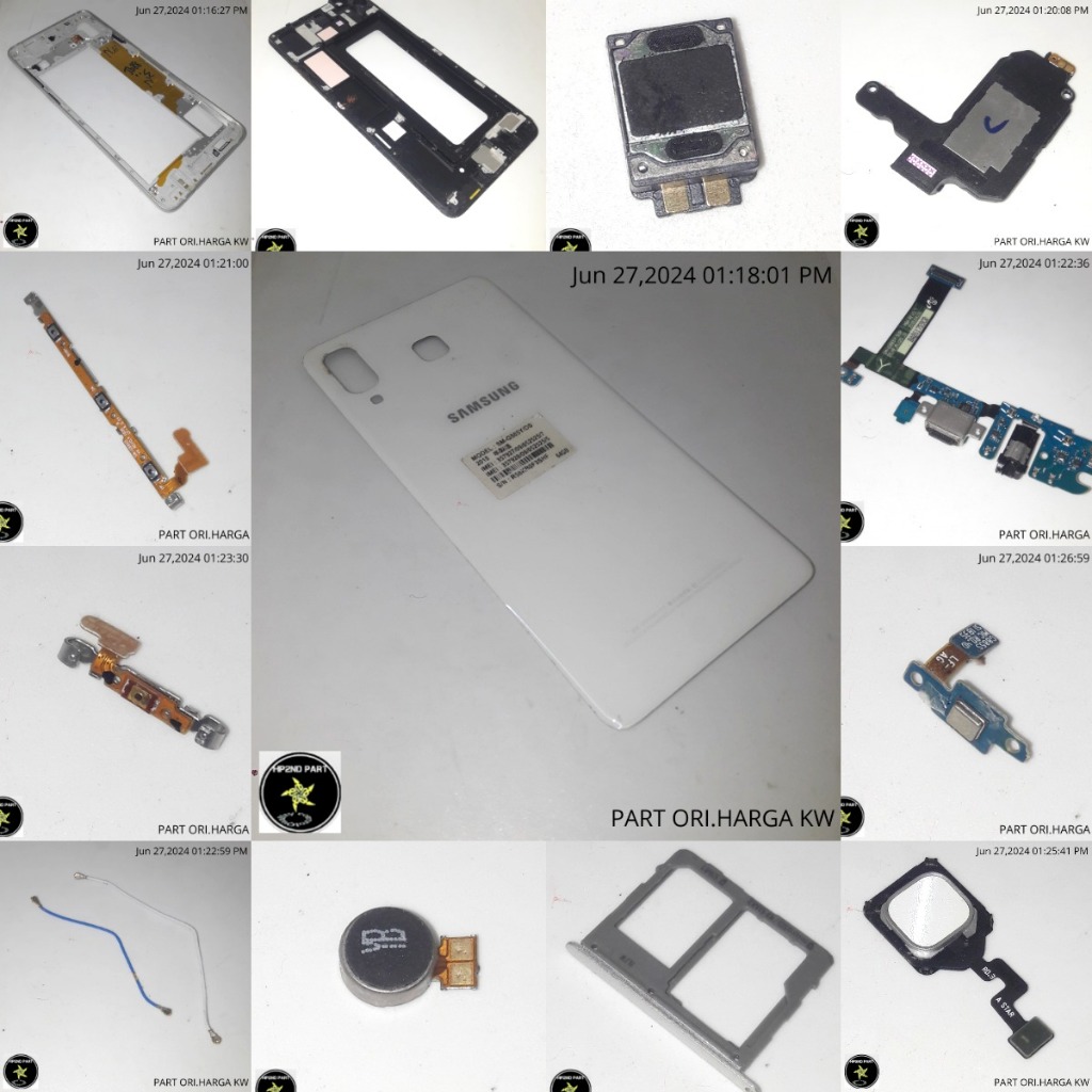 PART SAMSUNG A8 STAR (G885F)  - SPEAKER EARPIECE-BUZZER/  FLEXIBEL USB MIC  BOARD CHARGER/ FLEXIBEL 