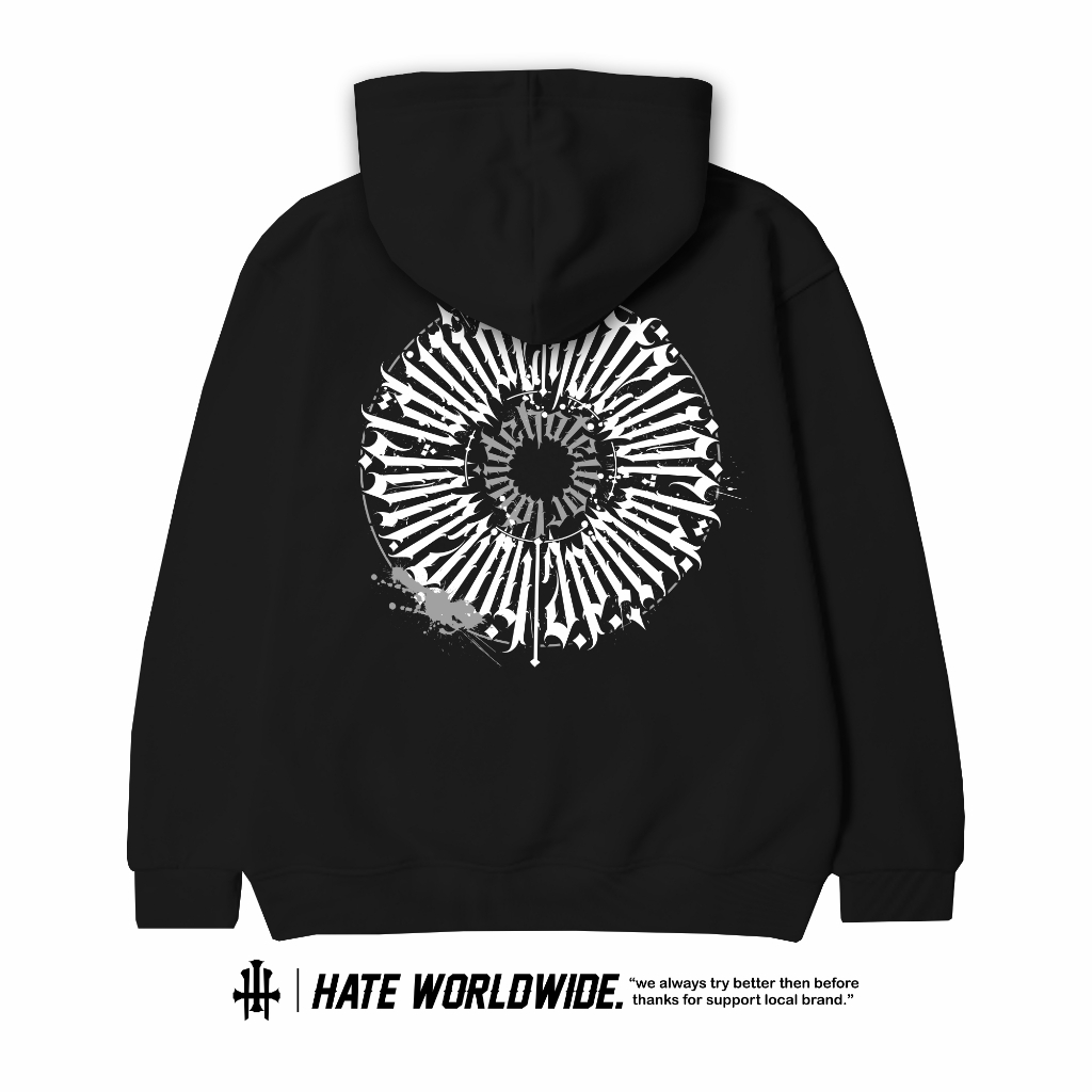 HOODIE HATE WORLDWIDE CIRCLE GRAFITY jaket pria distro clothing