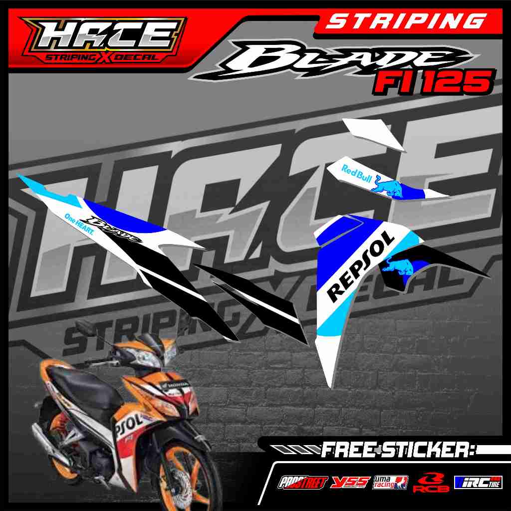 649 STRIPING STICKER BLADE 125 FI - STRIPING STICKER BLADE 125 FI PREMIUM GRAFIK