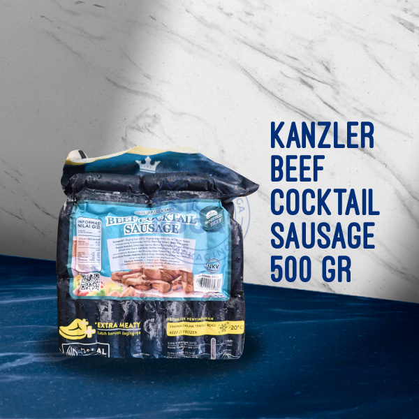 

Kanzler Beef Cocktail ( 500 gr ) Sosis Sapi Sausage Kenzler Frozen