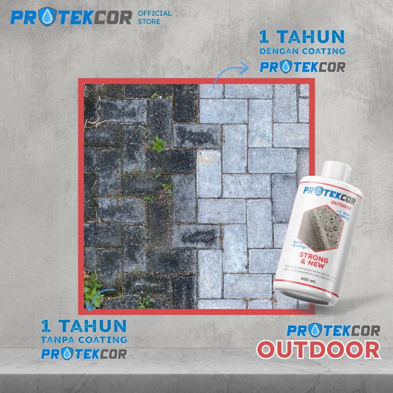 Protekcor - Outdoor - Pelapis Anti Air Hydrophobic Transparan Water Repellent anti lumut Dan jamur b