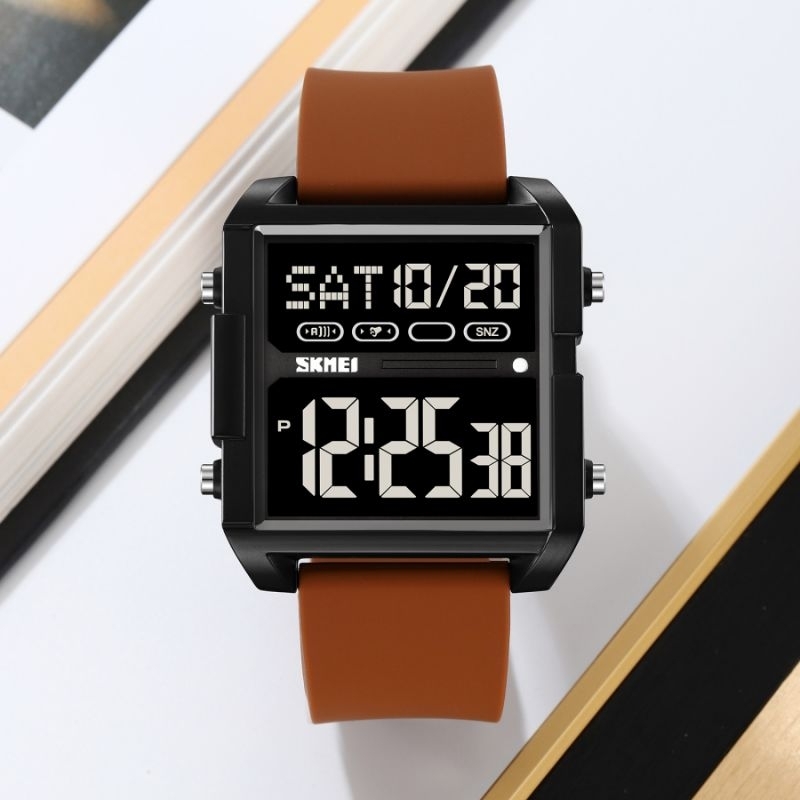 Jam pria Skmei 2246 rubber segi free gift box