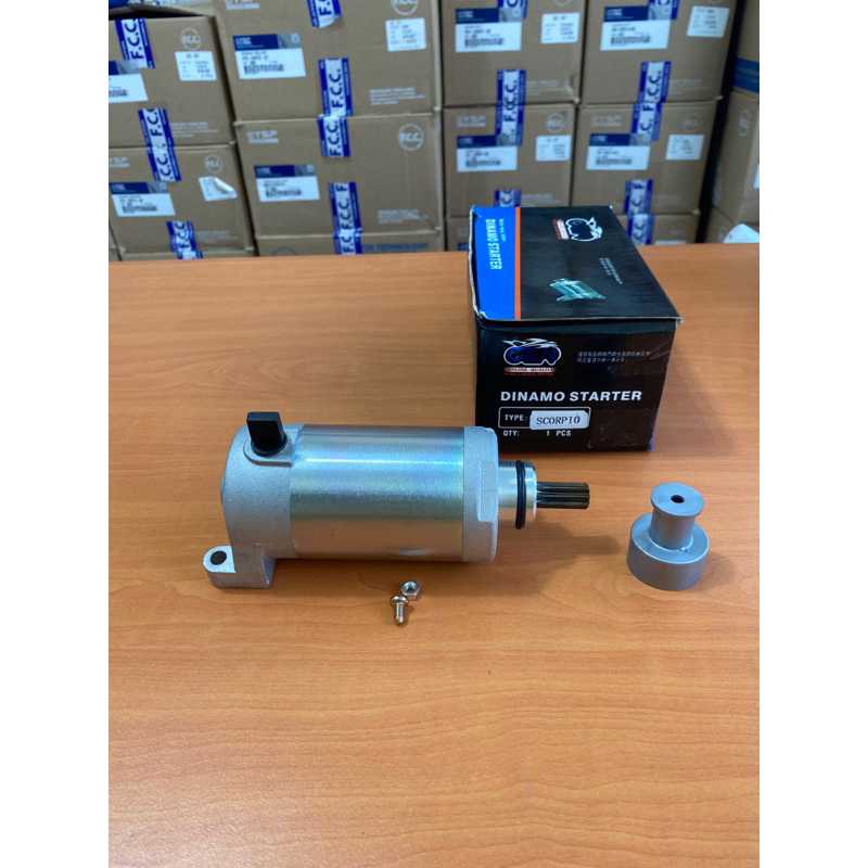 (CRUN) Dinamo Stater assy Scorpio Z 5BP / Angker Dinamo Scorpio / Original