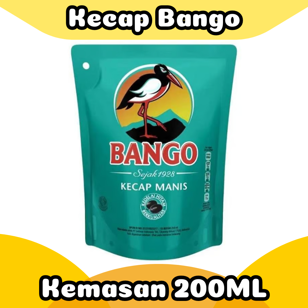 

Kecap Manis Kemasan Pouch refill 200ml / 225ml - Bango & Sedaap