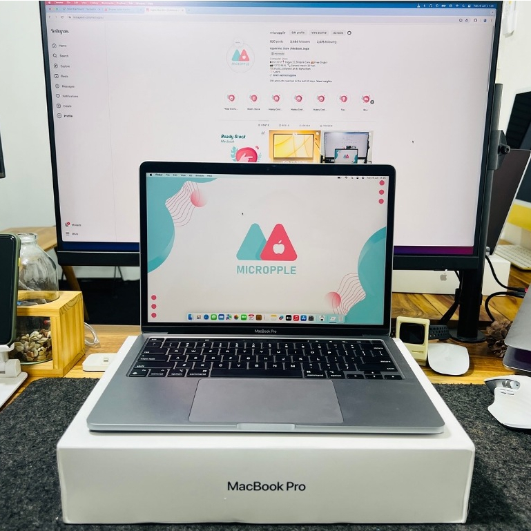 Macbook Pro 13 M2 Ram 16gb SSD 512gb MNEJ3 CTO (Costum to Order) Fullset Bukan Macbook Pro M1