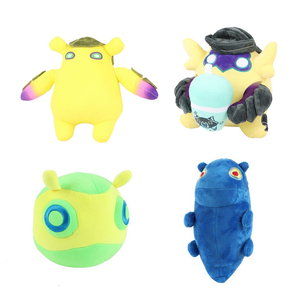 Valorant Boneka Plushie Gekko Wingman Dizzy Mosh Molly Trash Yellow Green Blue Pokemon Mainan