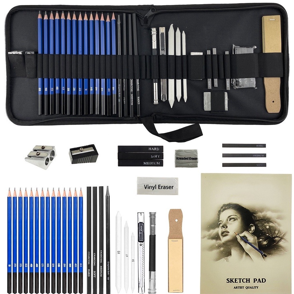 

KODE M86K 33PCSSet Sketch Pensil Pisau Penghapus dan Pensil Gambar untuk Keperluan Sekolah Pencil Drawing Set