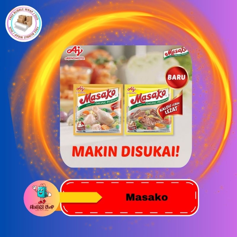 

Alai868 Masako Sapi / Ayam bumbu kaldu penyedap rasa 11g